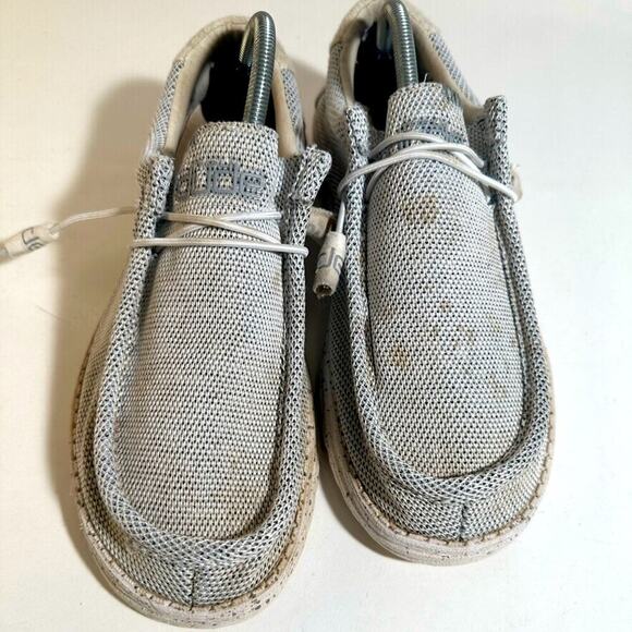 Hey Dude Wally Sox Stylish Gray Mesh Sneakers - Picture 1 of 9